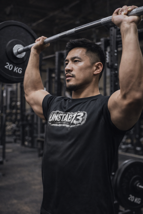 Mens TriDri® Panelled Tech Tee Silver Unstab13 Centre Logo