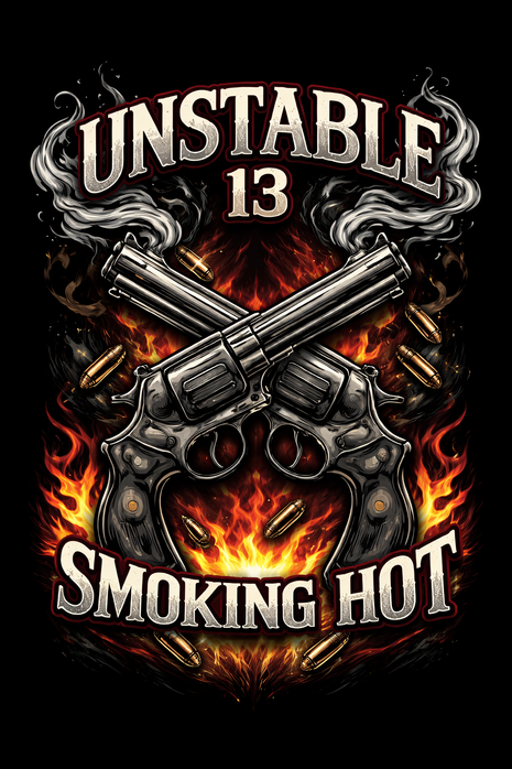 Mens Premium Collection Unstable 13 Smoking Hot Hoodie